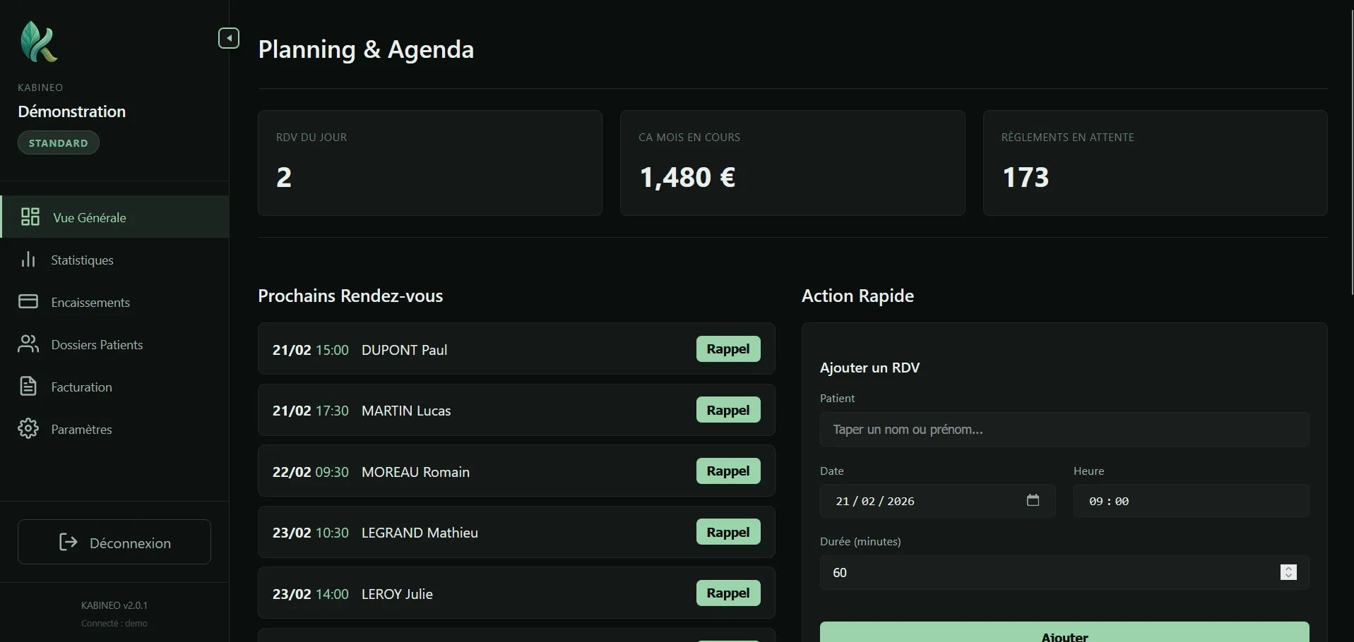 Interface Kabineo Classique